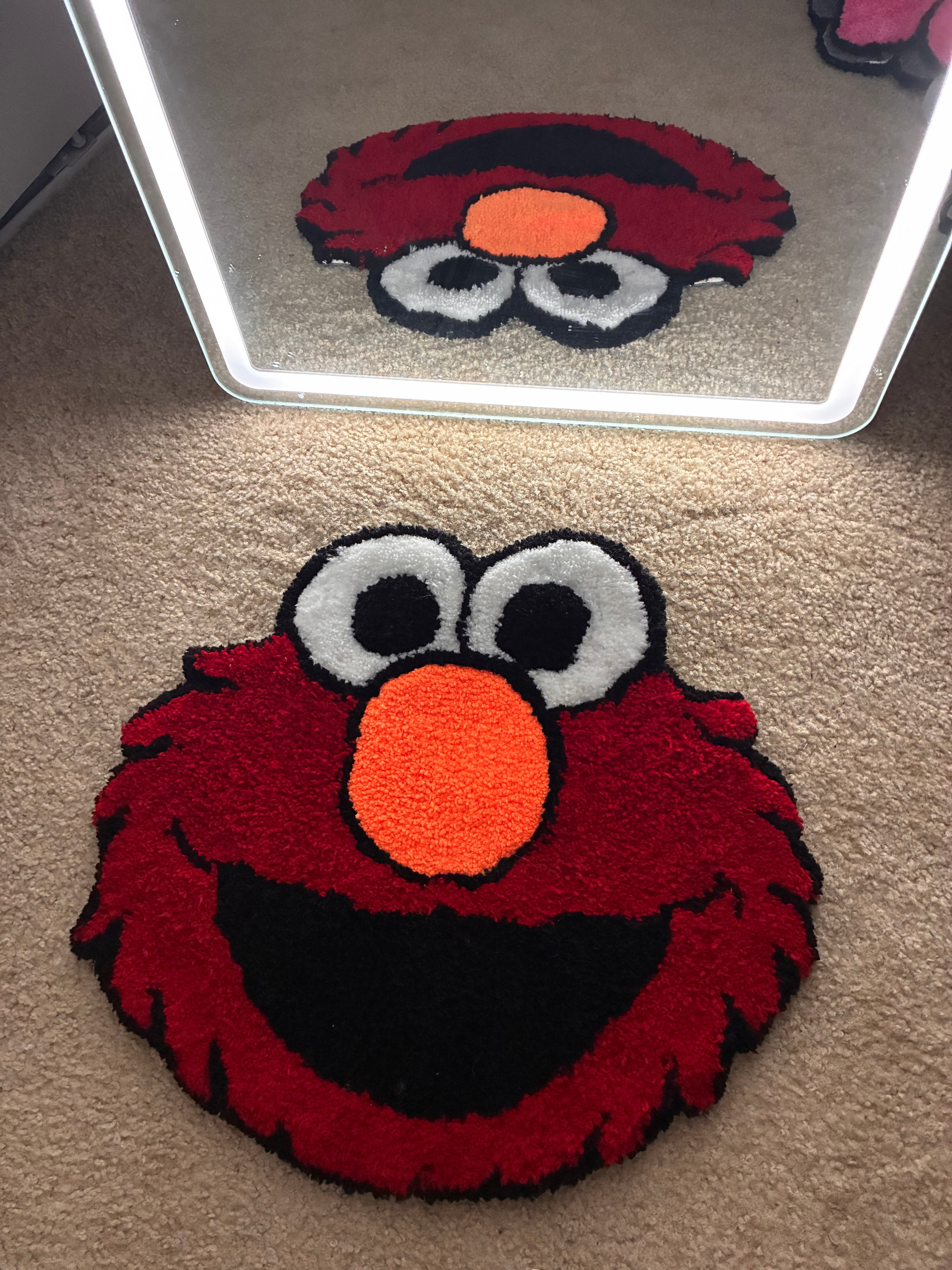 Handmade Elmo tufted rug
